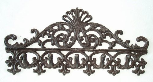 linoows Jugendstil Hakenleiste, Garderobenhaken, Schlüssel Haken, Handtuchhalter
