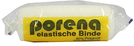 PORENA elast.Mullbinde 8 cm weiß m.Cello 1 St