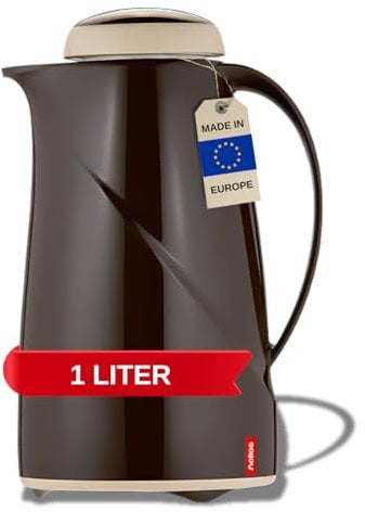 Helios Wave Kunststoff-Isolierkanne, Cappuccino, 1 Liter