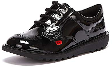 Kickers Unisex Kids Kick Lo Shoes | Extra Comfort For Your Feet | Added Durability, Black, 3 UK Child