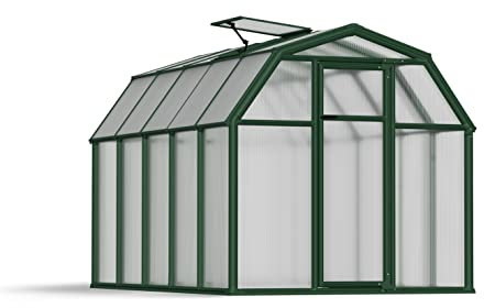 Canopia by Palram Serre de Jardin Eco Grow 6.5m² (Verte) Cadre en Aluminium, Panneaux en Polycarbonate, Résistant aux UV