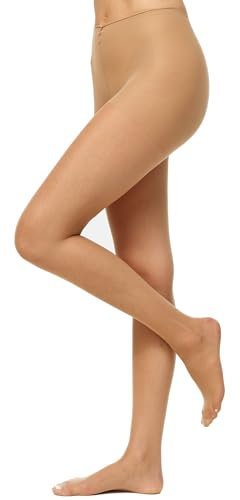 Nur Die 712251 Cuisses, 20 DEN - collants - femme - Marron (Amande 116). - 42/46