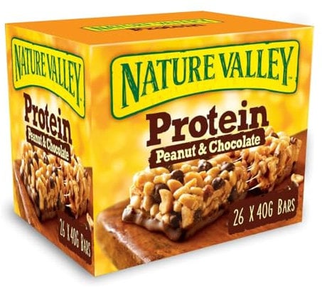Nature Valley Protein Peanut & Chocolate Gluten Free Cereal Bars, 40 g (Pack of 26 )