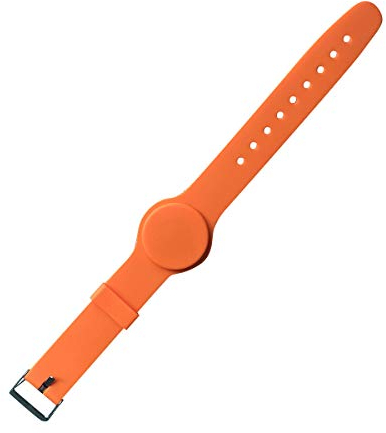 YARONGTECH rfid armband Hochfrequenz MIFARE Classic® 1K NFC verstellbar Farbe Orange Silikon Armband (5 Stück)