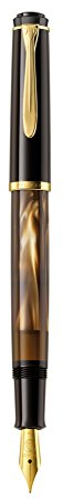 Pelikan M200 Classic 200 Füllhalter EF, Marmorbraun