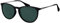 Sonnenbrille La Optica UV 400 Schutz Unisex Damen Herren Vintage Rund - Farben, Verspiegelt, Schwarz Gummiert (Gläser: Grün Klassisch)