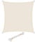 WOLTU Sonnensegel Quadrat 2x2m Creme wasserabweisend Sonnenschutz Polyester Windschutz mit UV Schutz für Garten Terrasse Camping
