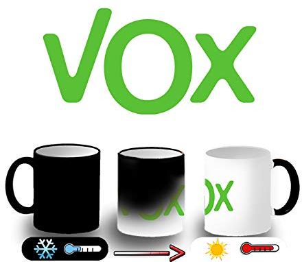 MERCHANDMANIA TAZA MÁGICA LOGO PARTIDO VOX magic mug