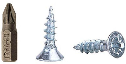 Paquete de 1000 tornillos para madera de acero chapado en zinc de 3,5 x 10 mm, tornillos de cabeza Pozi, sujetadores, avellanados, tornillos para aglomerado (1000)