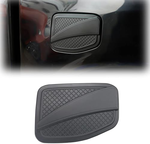 JHCHAN Tankdeckel Schutz für Ford Ranger 2012–2022 T6 T7 T8 Wildtrak Raptor Limited XL XLT Tremor Diesel Benzin Pickup Fuel Gas Cap Cover Trim Guard Mattschwarz (2012-2022)