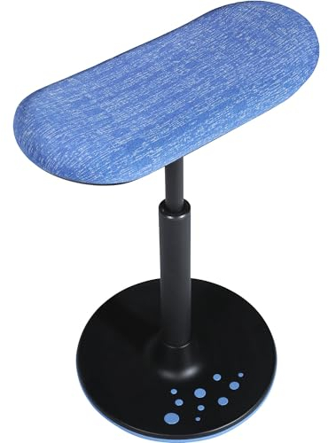 TOPSTAR | Hocker SITNESS H | Modell H2 | mit Skateboardsitz | Bezug blau-Gemustert | Sohle blau