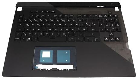 Asus 90NR0591-R31GE0 Original Tastatur inkl. Topcase DE (deutsch) schwarz | mit Backlight für ROG Strix SCAR 17 G733QR, G733QS, G733QM
