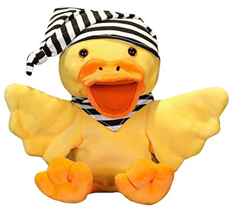 Toyvian 1Stk Entenhandschuhe Kinderspielzeug Geschichte erzählende Handpuppe ausgestopfte Entenplüschtiere Spielzeug für Kleinkinder Fäustlinge für Kinder Cartoon-Handpuppe Handpuppe Puppe