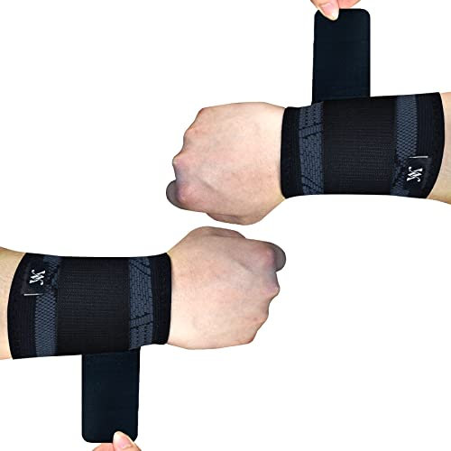 DOUBLE M, Packung 1 oder 2, Sport-Schutzband, Neopren, Unisex, Atmungsaktiv, Verstellbar, Große Größe 16cm-20cm, für Sehnenentzündung, Cross-Fit, Fitnessstudio, Übung, Bequem, Widerstandsfähig.