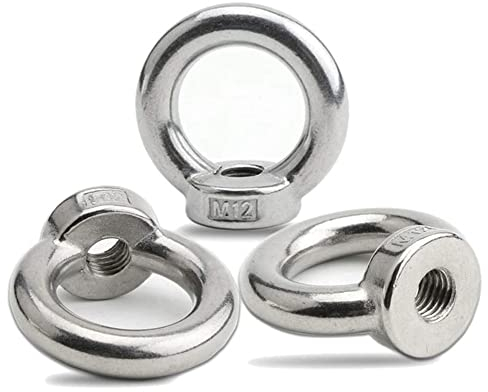 10 Stück M4 Ring-Augenmuttern, Innengewinde, 304 Edelstahl-Ringschrauben (M12)