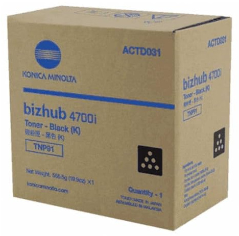 Minolta Konica TNP-91 Toner Black ACTD051 KM Bizhub 4700 i
