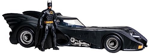 McFarlane BANDAI Action Figure DC Multiverse 7In with Vehicle Batman 1989 with Batmobile (Gold Label) TM17091