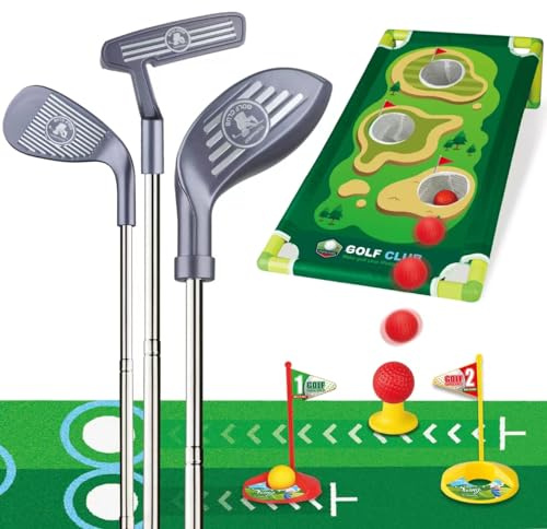 RCROKS Golf Clubs Set Kids Golf Game Toys Birthday for Kids Aged 3+