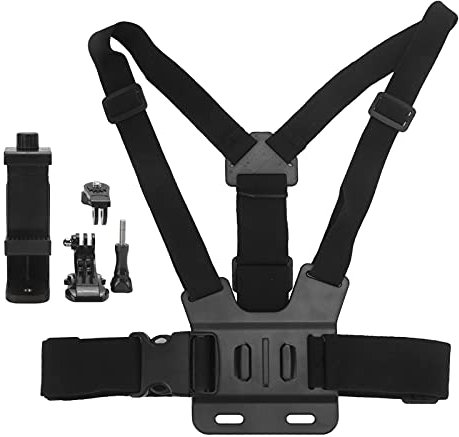 Adjustable Phone Clip Holder with Chest Strap Fixation Bracke Chest Phone Clip Holder,Camera Clip Chest Mount,Adjustable Phone Clip Holder Camera Chest Strap Holder Camera Cases