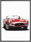 MJ-Graphics - Auto-Poster Jaguar Cabrio Oldtimer - Bild mit schönem Auto Klassiker | Wandbild Din A4 in Galerie Qualität mit extra dickem 300g Posterpapier - FineArt Kunstdruck ohne Bilderrahmen