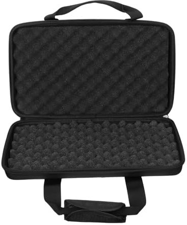 Estuche portátil de EVA para equipos de DJ, a prueba de golpes, impermeable, para almacenamiento de equipos de sonido, para mandos de DJ, funda de transporte para exteriores, Black, 40x25x7cm, moderno