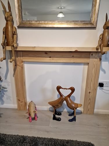 Wooden Fire Surround Living Room Fire Surround Wooden Mantelpiece Decorative Frame Unfinished Ready To Paint Or Stain
