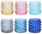 BRANDANI Funky Set 6 Pezzi Bicchiere Shot Liquore 70ml Vetro Colorati