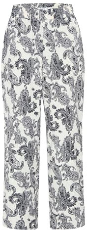 b.young BYHAISLEY Damen Hose Stoffhose Gemustert mit Eingrifftaschen Regular fit, Größe:38, Farbe:Black Mix (200453)