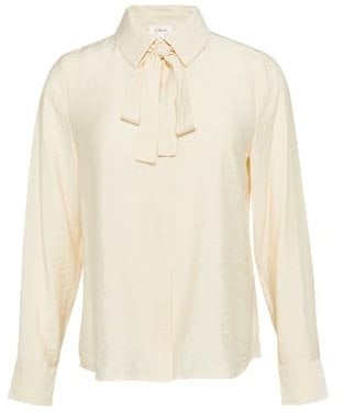 s.Oliver Strukturierte Bluse mit Abnehmbarer Schluppe