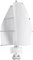 Turbina eólica vertical, turbina eólica de 500 W, generador de energía, palas de aluminio, 24 V, sin ruido, eje vertical generador de turbinas eólicas, generador de viento para uso doméstico con