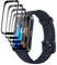 QZJinch 4 Piezas,Protector Pantalla para Huawei band 8/9,sensible al tacto,3D Cobertura Completa,Ultra Transparente, Sin Burbujas,Antiarañazos