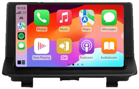 Android 14 Autoradio Für Q3 2011-2018 9 Zoll Touchscreen Mit CarPlay Android Auto Wettervorhersage UI Netzwerk Radio Mirror Link Bluetooth FM GPS Navigation WiFi SWC Rückfahrkamera(Color:2G+32G)