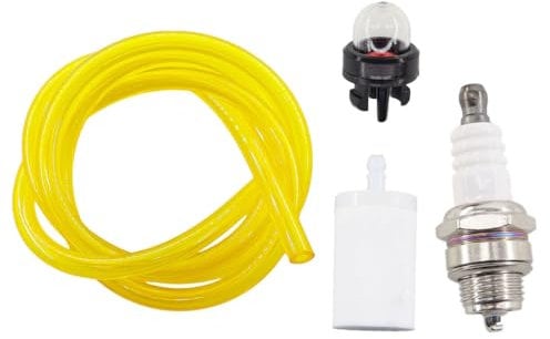 MCHNIC Primer Bulb Fuel Hose Line Spark Plug Kit for Stihl Husqvarna McCulloch Partner Craftsman Homelite RYOBI Brush Cutter Strimmer Chainsaw Blower Hedgetrimmer