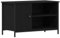 vidaXL TV Cabinet - Black Oak Engineered Wood TV Stand - Fits 42 Inch TVs - Modern Media Console with Shelves - Living Room Organizer