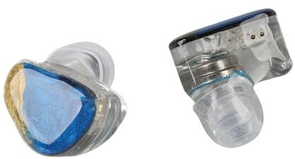 Cuffie In-Ear Monitor, Cuffie HiFi IEM da 103 DB con Cavo, Spina a 2 Pin da 0,78 Mm, Cuffie In-Ear Monitor per Cantanti, Musicisti, Batteristi e audiofili. (Blu Oro)
