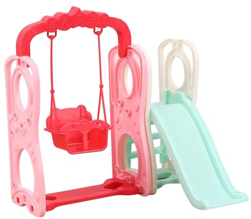 Puppenhaus-Zubehör, 2 Stück/Set Puppenschaukel mit Rutsche – realistisches Miniatur-Puppenhaus-Zubehör für spielende Kinder – Puppenschaukel