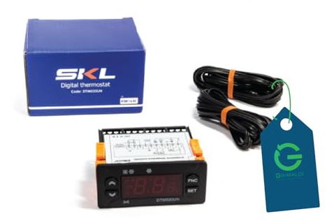 G GRIMALDI Termostato Digitale ETC-974 con 2 Sonde NTC 10A 230V — Controllore Temperatura per Celle Frigo Frigoriferi Industriali Banchi Refrigerati