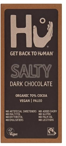 HU KITCHEN Organic Salty Dark Chocolate Bar, 60 GR