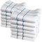Merrysquare - Fazzoletti per Uomo - Grandi dimensioni 40x40cm - 12 pezzi - 100% Cotone - Modello Elliott