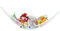 Dreambaby F605 Spielzeug-Kette Spielzeug-Aufbewahrung im Set mit Spielzeug-Organizer-Hängematte Spielzeug-Aufbewahrung Kinderspielzeug-Organizer für Kuscheltiere