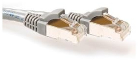 ACT CAT6A S/FTP SNAGLESS GY 1.00M