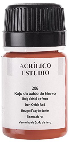 Lienzos Levante Estudio Pintura en Dispersión Acrílica, Rojo (Iron Oxid Red - 208), 35 ml