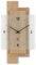 Natuhr Wanduhr Holz Eichwald Modern geräuscharm Eiche Mineralglas U.T.S. Uhrwerk (Eiche gekalkt, Quarz)