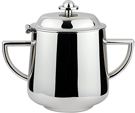 Ilsa Zuccheriera Impero con coperchio e maniglie in acciaio inox lucidato 300 G