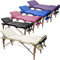 Beltom® Mobile Massagetisch Massageliege 3 zonen 180 x 56 cm. - Licht 13,3 kg mit Zubehör 14,5 kg - massagebed massageleuning Massagebank 3 Zones klappbar Kosmetikliege +TA. - Creme
