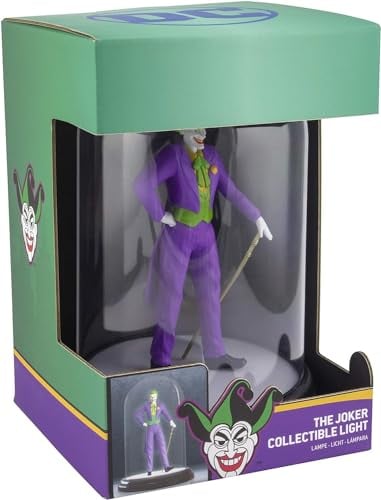 Joker DC Comics LED-Glaskuppel -Leuchte lila/grün, 100% Kunststoff, in Geschenkbox.