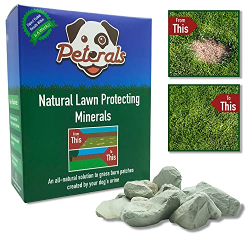 Peterals 600g - All Natural Mineral Rocks To Prevent Grass Burn Patches From Dog Urine