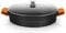 Orbegozo CDB 1040 Cacerola Baja Aluminio Forjado, 10.5 L, Superficie Antiadherente Libre de PFOA, Asas de Silicona, Tapa de Cristal Templado