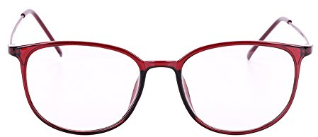 Brille Metallrahmen Brillengestelle Ohne Sehstärke Runde Pantobrille Streberbrille Fensterglas Nerdbrille Damen Herren Ebenenspiegel Brillefassung mit Nasenpad Winddicht Leicht Vintage Transparent