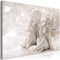 decomonkey Bilder Engel 120x80 cm 1 Teilig Leinwandbilder Bild auf Leinwand Vlies Wandbild Kunstdruck Wanddeko Wand Wohnzimmer Wanddekoration Deko Pusteblume Abstrakt